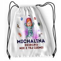 Plecak Sportowy Szkolny Michaliny Córki Dziecka Z Nadrukiem Ze Zdjęciem