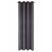Firana na przelotkach REBECCA 140x250 grafitowa
