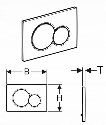 Przycisk spłukujący do WC Geberit Sigma01 chrom matowy 115.770.JQ.5 na Arena.pl