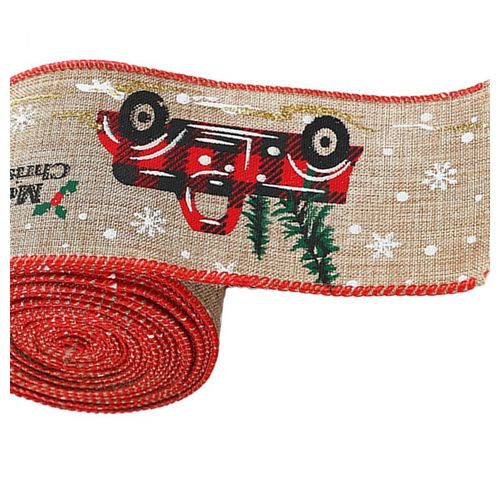 taśma świąteczna na kokardę, wstążka na prezent bożonarodzeniowa na Arena.pl