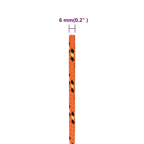 Linka żeglarska, pomarańczowa, 6 mm, 500 m, polipropylen na Arena.pl