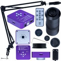 MIKROSKOP CYFROWY Z KAMERĄ PUPPIS PINK PRO 51MP WYSIĘGNIK I OBIEKTYW 3W1