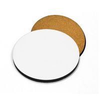 Podkładka Pod Kubek Okrągła Tekturowo Korkowa Sublimacja Termotransfer