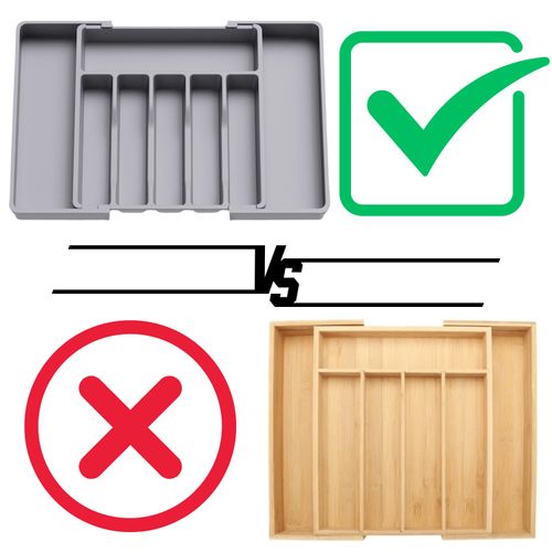 organizer na sztućce do szuflady szary na Arena.pl