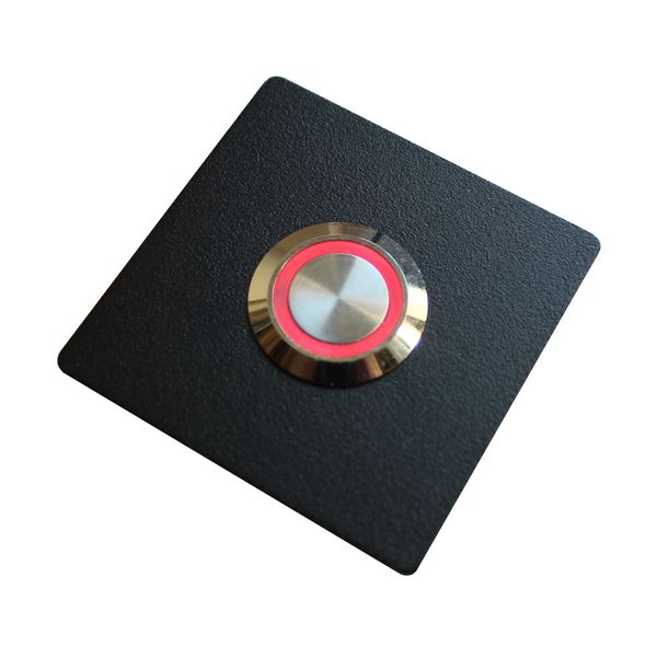 Przycisk dzwonka do domofonu wyjścia furtki bramy drzwi słupka LED czarny zdjęcie 1