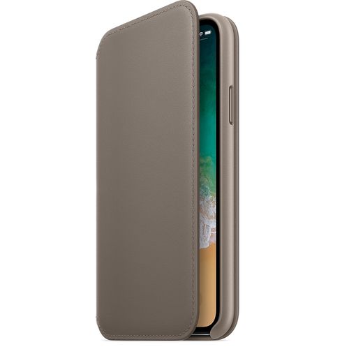 LEATHER APPLE FOLIO Apple iPhone X MQRY2ZM/A - BEIGE na Arena.pl