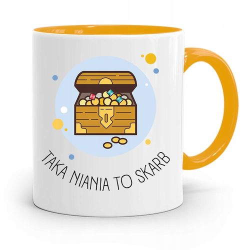 Dla Niani Opiekunki Kubek Żółty Na Prezent Z Nadrukiem Ze Zdjęciem na Arena.pl