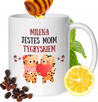 Kubek Dla Mileny Koleżanki Przyjaciółki Prezent Z Nadrukiem Biały 330Ml