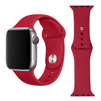 Pasek do Apple Watch 42 44 45 49mm silikonowy opaska bransoleta czerwony