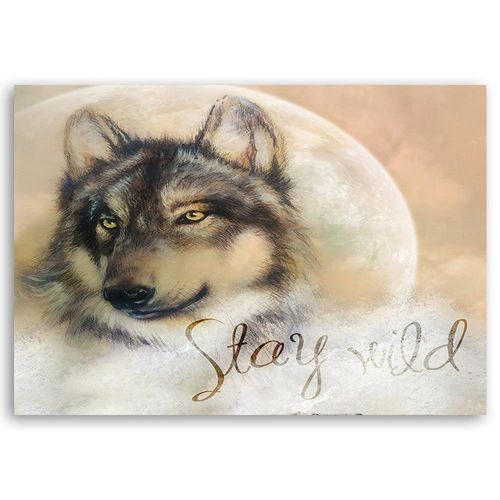 Deco Panel, Wilk Stay Wild 90x60 na Arena.pl