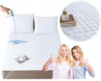 Ochraniacz na Materac 180x200 WODOODPORNY Pikowany Podkład Pokrowiec Mata