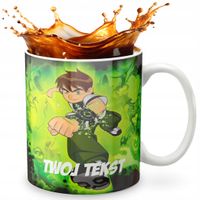KUBEK 330ml GRAFIKA PREZENT ŚWIĘTA WZÓR - BAJKA BEN10 + IMIĘ