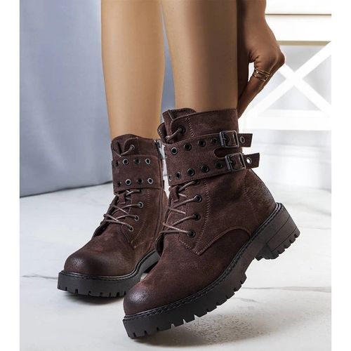 Ciemnobrązowe traperki r.40 na Arena.pl