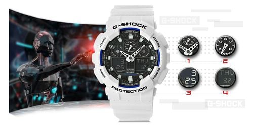 zegarek męski casio g-shock ga-100b-7aer + box na Arena.pl
