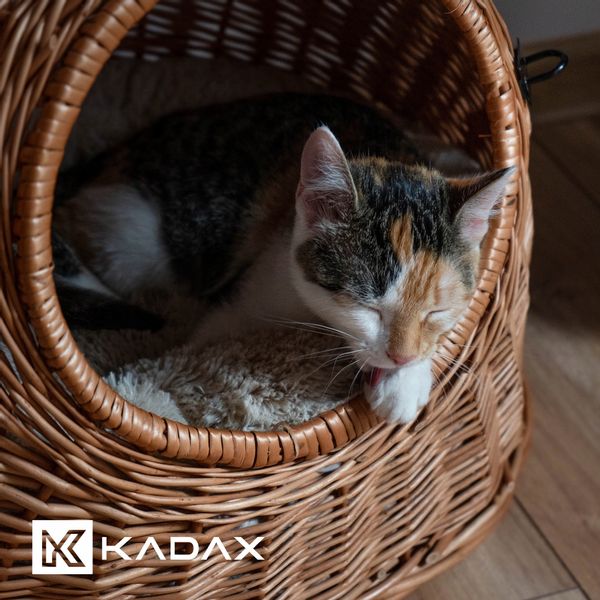 KADAX Transporter Wiklinowy Dla Psa Kota Kosz 49cm zdjęcie 2