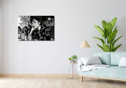 Obraz 90x60cm Czarne Kimono na Arena.pl