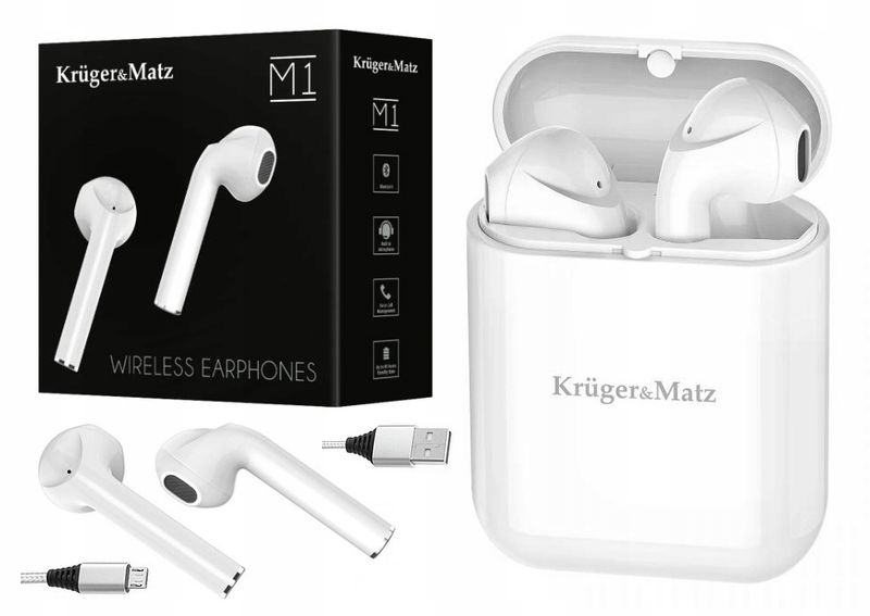 Słuchawki douszne TWS Kruger&Matz M1 zdjęcie 3