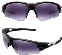 Czarne okulary rowerowe męskie sportowe polaryzacyjne