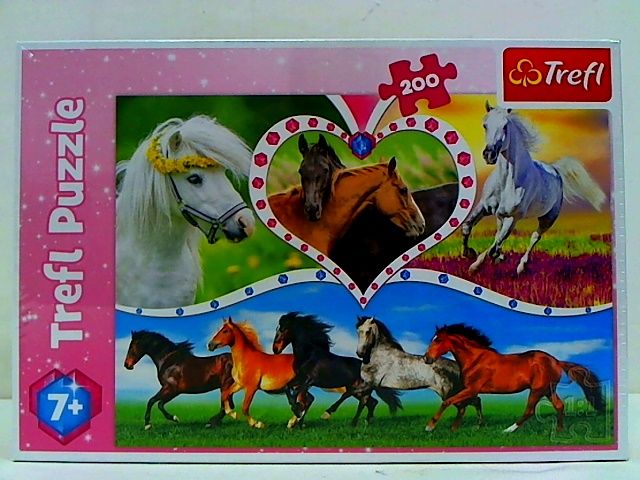 PUZZLE 200 Piekne konie /Trefl 13248 zdjęcie 1