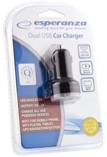 Ładowarka samochodowa EZ108 2xUSB 2100 mA na Arena.pl