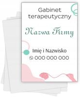 Ulotki A5 reklamowe firmowe 1000 szt dużo wzorów GABINET TERAPEŁTYCZNY