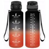Bidon motywacyjny 1.5L BPA Free tritan miarka motywacyjna ustnik na prezent