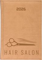 KALENDARZ A5 2026 DZIENNY książkowy planer z grawerem salon fryzjerski