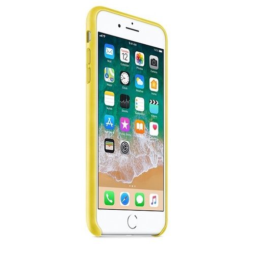 Apple iPhone 8 Plus / 7 Plus Leather Case - Spring Yellow na Arena.pl