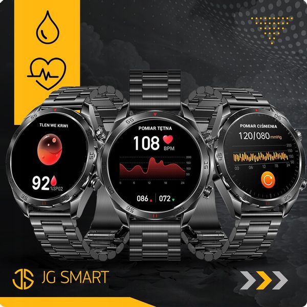 SMARTWATCH MĘSKI ZEGAREK EKG FUNKCJA POMIARU CUKRU AMOLED CIŚNIENIE ROZMOWY zdjęcie 5