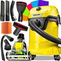 ODKURZACZ BEZWORKOWY WD3 KARCHER KOMPLET SSAWEK TURBOSZCZOTKA ZESTAW