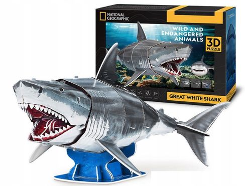 Cubic Fun Puzzle 3D National Geogra Żarłacz Biały na Arena.pl