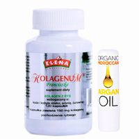 Elena Kolagenum Francuska srebrne 120 kapsułek + Pomadka ochronna arganowa Gratis