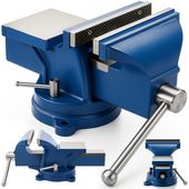 Imadło ŚLUSARSKIE 150mm Z KOWADŁEM OBROTOWE 360st. MOCNE SOLIDNE 150