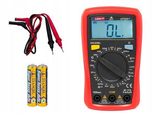 MULTIMETR MIERNIK PRĄDU NAPIĘCIA AC ZESTAW UNI-T UT33D+ na Arena.pl