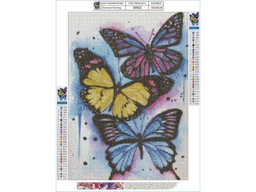 OBRAZ HAFT DIAMENTOWY MOTYLE na Arena.pl
