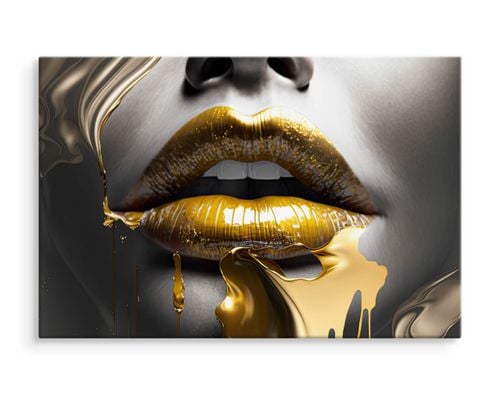 Obraz Do Salonu TWARZ Kobiety Usta Abstrakcja Efekt 3D Glamour 70cm x 50cm na Arena.pl