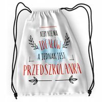 Plecak Dla Przedszkolanki Sportowy Szkolny Worek Z Nadrukiem Ze Zdjęciem