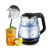 Czajnik elektryczny ŁUCZNIK WK-2502 Compact Glass Czarno-przezroczysty