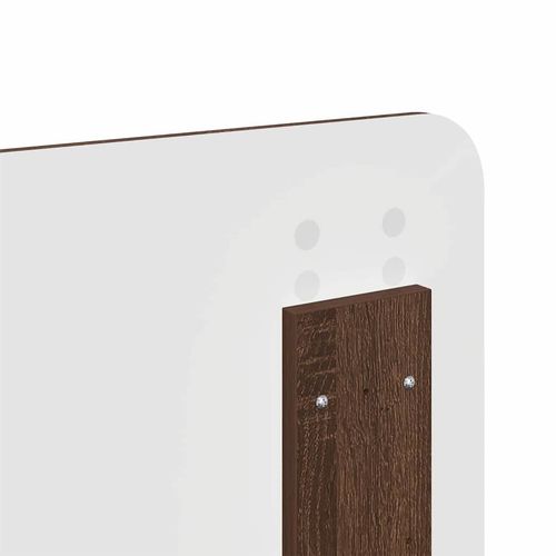 Zagłówek Brązowy dąb 200 cm Materiał drewnopochodny na Arena.pl