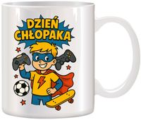 Kubek z nadrukiem prezent Dzień CHŁOPAKA dla kolegi chłopca urodziny wzory