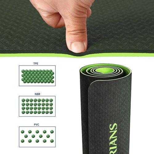 Mata Do Ćwiczeń Fitness Yogi 6Mm Tpe Pretorians Zielona na Arena.pl