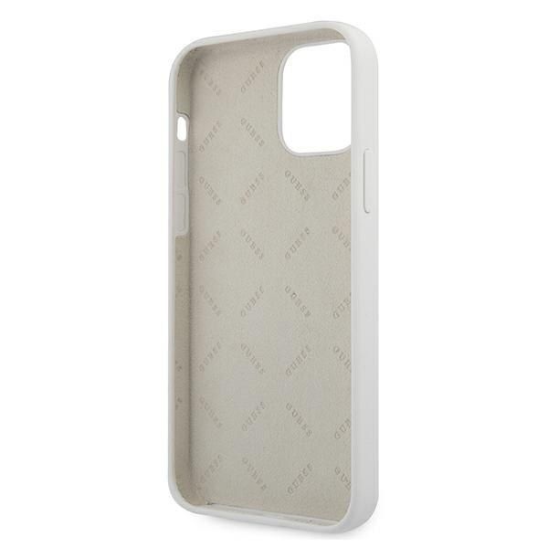 Guess GUHCP12SLSVSCR iPhone 12 mini 5,4" kremowy/cream hardcase Script zdjęcie 7