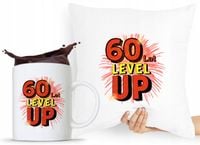 Zestaw Poduszka + Kubek Na Urodziny 60 60Te 60-Te Z Nadrukiem Ze Zdjęciem