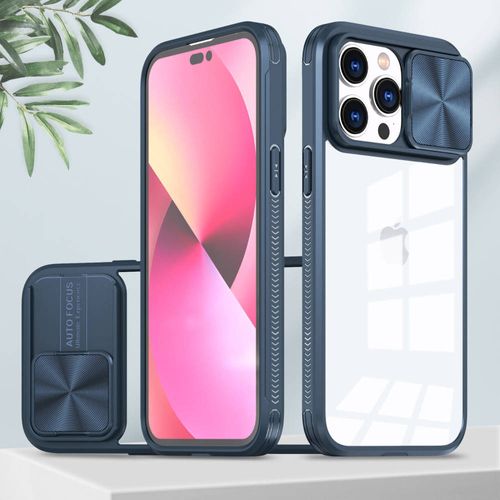 Etui Apple Iphone 15 Plus Camslider Granatowe na Arena.pl