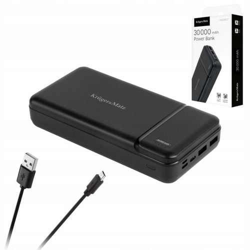 Power bank 30000mAh 2xUSB USB-C kabel KrugerMatz na Arena.pl