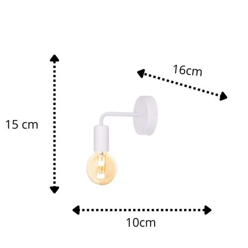 Kinkiet 1xE27 NIXON WHITE na Arena.pl