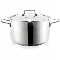 DUŻY GARNEK ORION Z POKRYWKĄ STALOWY NIERDZEWNY 26 CM 8,2L PREMIUM
