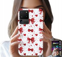 ETUI DO SAMSUNG GALAXY S20 Ultra - CZERWONE WSTĄŻKI WSTĄŻKA MODNE WZORY