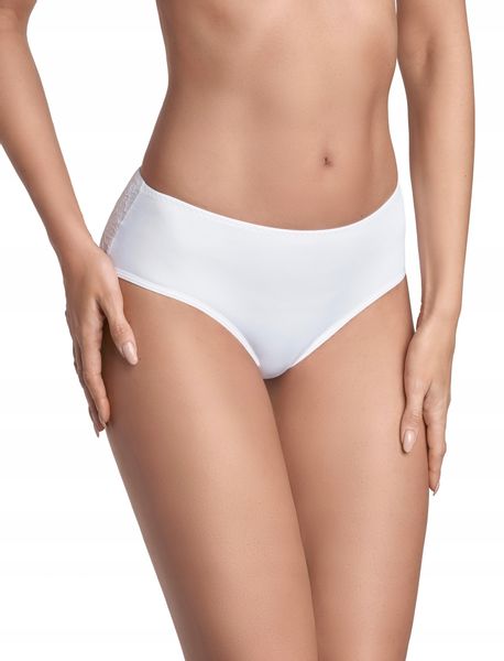 Ewana 065 Koronkowe Oryginalne Figi Biały S zdjęcie 3