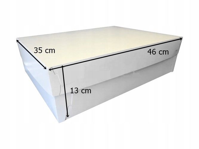 OPAKOWANIE KARTON PUDEŁKO NA TORT DEKORACJE URODZINY KOMUNIA WESELE 46x35 zdjęcie 2